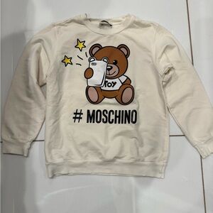 Moschino Cream Teddy Bear Sweatshirt